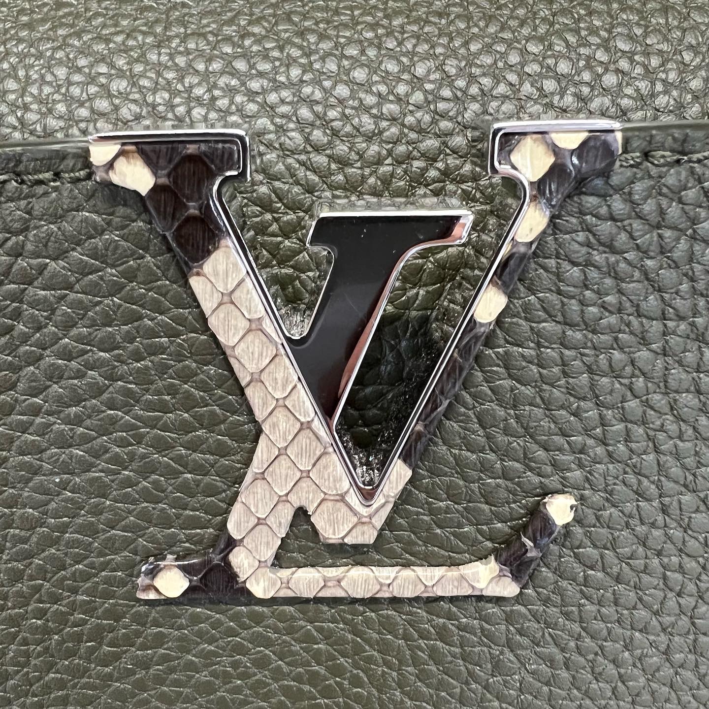 Louis Vuitton bag Capucines Khaki Snake Leather | 3D model